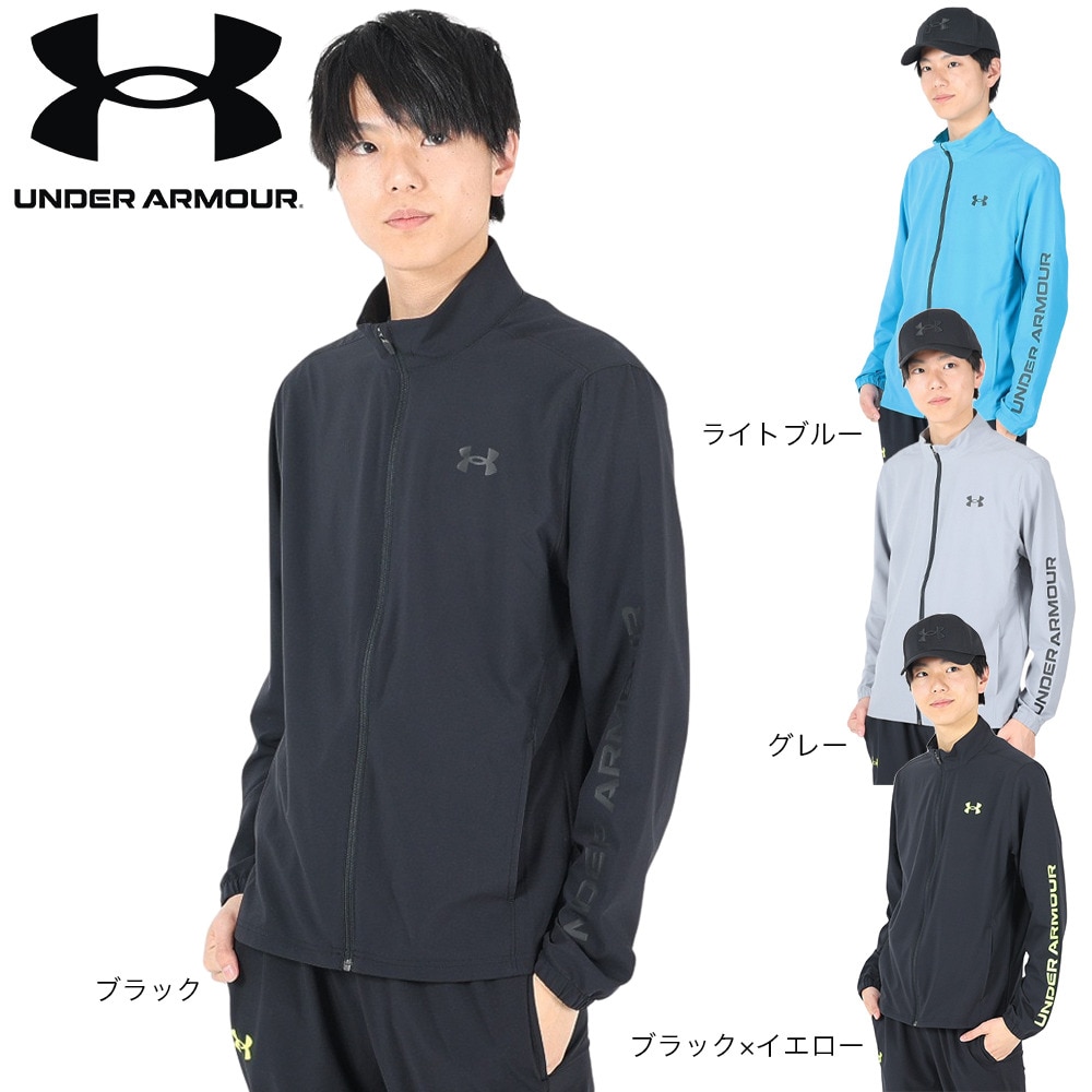 アンダーアーマー（UNDER ARMOUR）（メンズ）ジャケット ブラック 黒 フレッシュ ウーブン フルジップ ジャケット 1384815 001