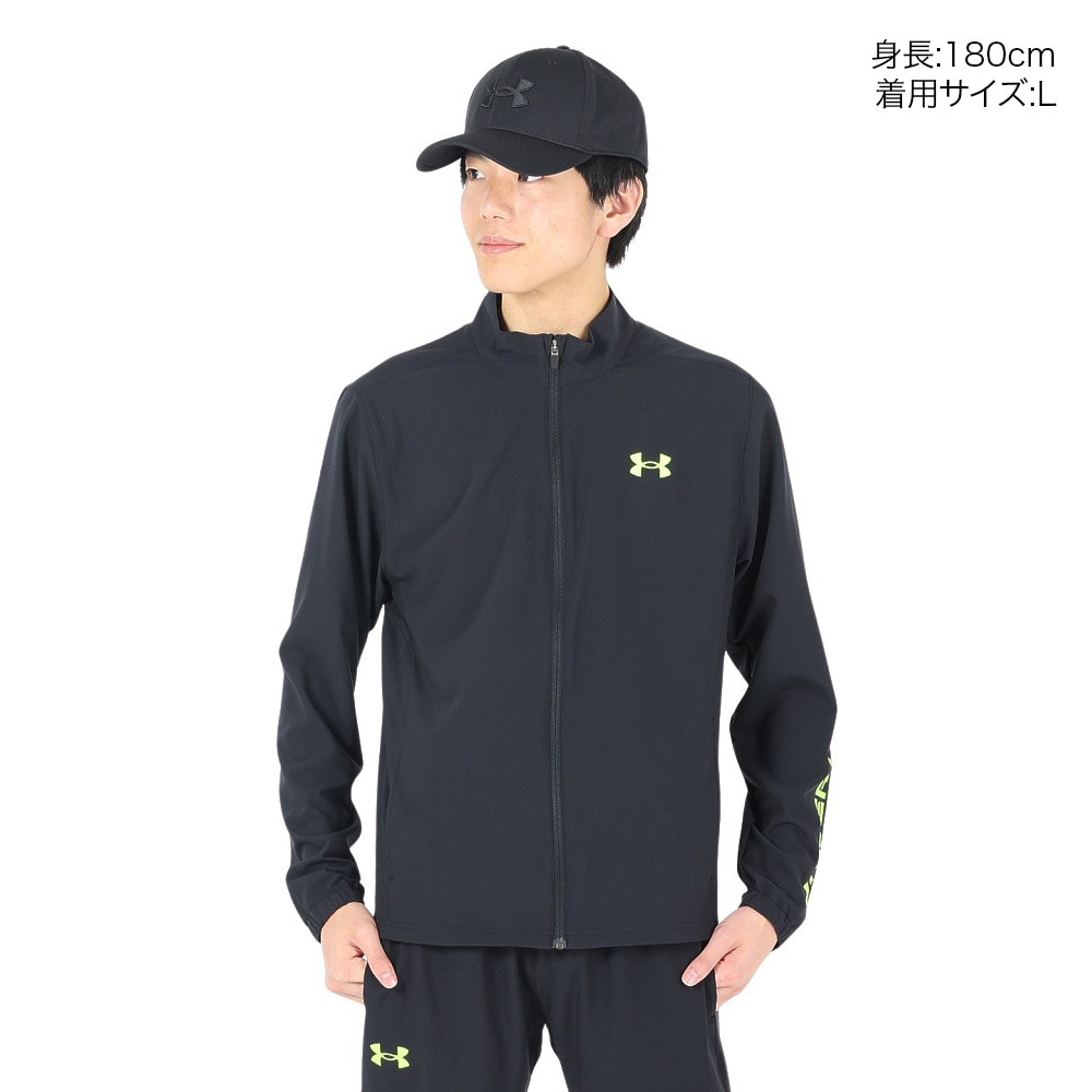 アンダーアーマー（UNDER ARMOUR）（メンズ）ジャケット ブラック 黒 フレッシュ ウーブン フルジップ ジャケット 1384815 002
