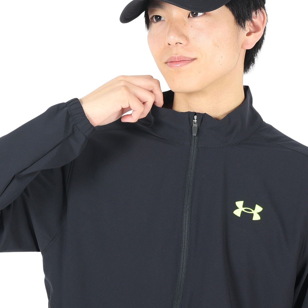 アンダーアーマー（UNDER ARMOUR）（メンズ）ジャケット ブラック 黒 フレッシュ ウーブン フルジップ ジャケット 1384815 002