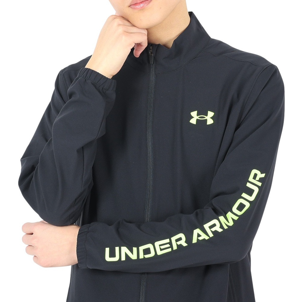アンダーアーマー（UNDER ARMOUR）（メンズ）ジャケット ブラック 黒 フレッシュ ウーブン フルジップ ジャケット 1384815 002
