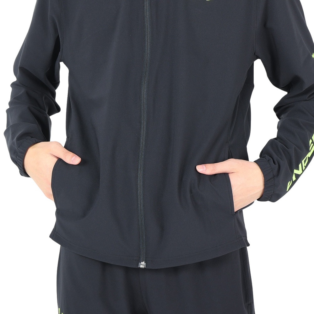 アンダーアーマー（UNDER ARMOUR）（メンズ）ジャケット ブラック 黒 フレッシュ ウーブン フルジップ ジャケット 1384815 002