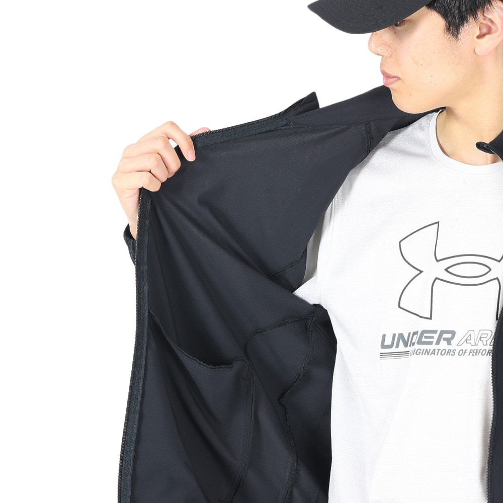 アンダーアーマー（UNDER ARMOUR）（メンズ）ジャケット ブラック 黒 フレッシュ ウーブン フルジップ ジャケット 1384815 002