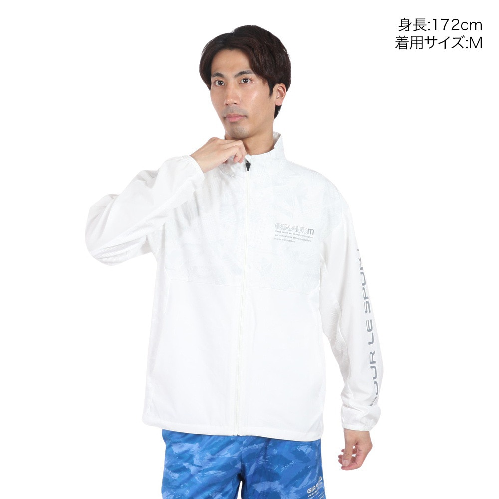 ジローム（GIRAUDM）（メンズ）ジャケット uv UV 絶耐撥水 ストレッチ ホワイト STCROSSWU ジャケット WU4S0001-TR851-GRSD WHT