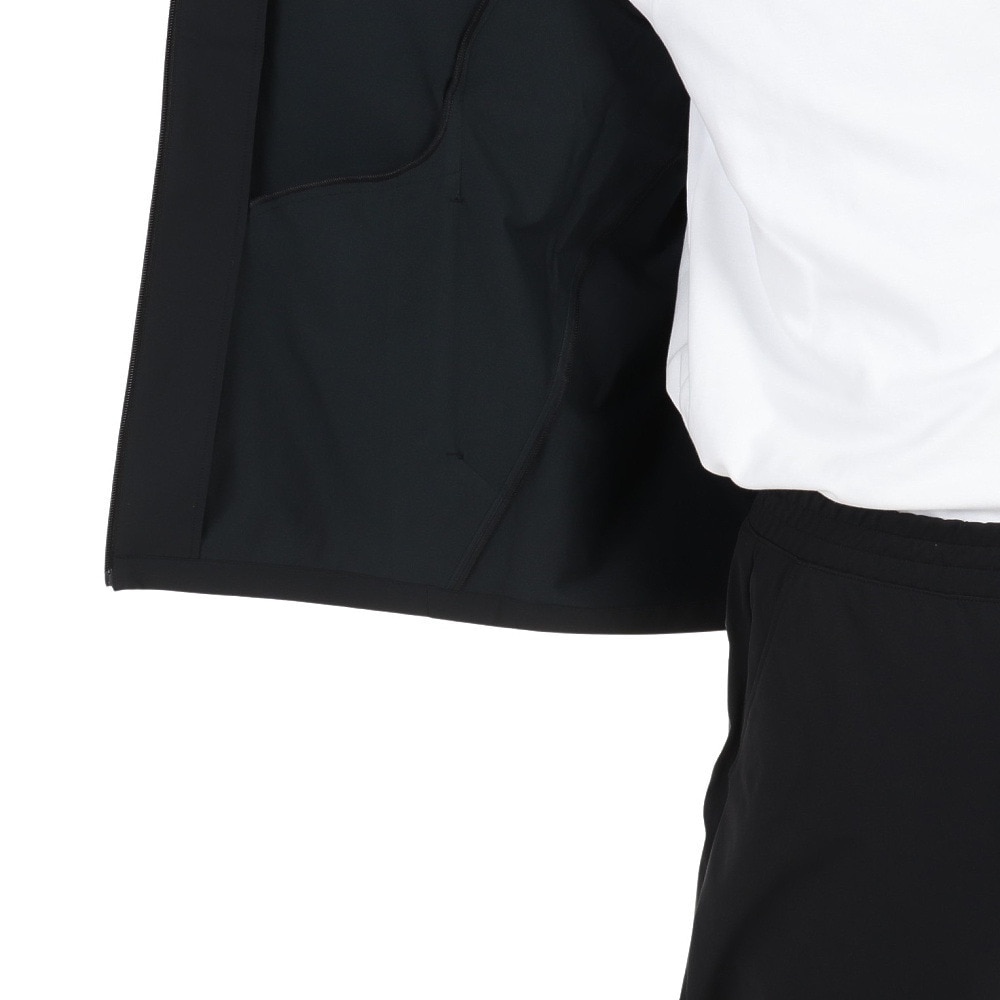 デサント（DESCENTE）（メンズ）AIRY TRANSFERフルジップフーディー DMMWJF12 BK ブラック 防風 はっ水