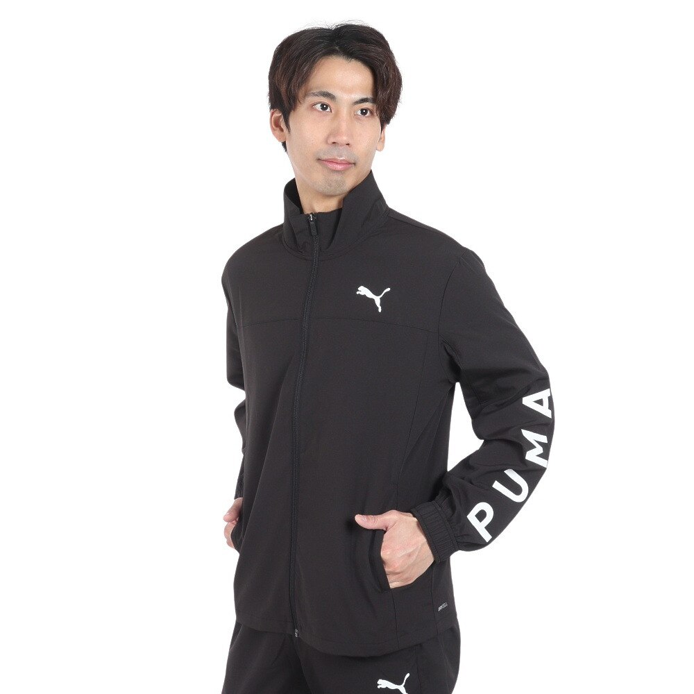 プーマ（PUMA）（メンズ）クロス ウーブンジャケット 525229 01 BLK