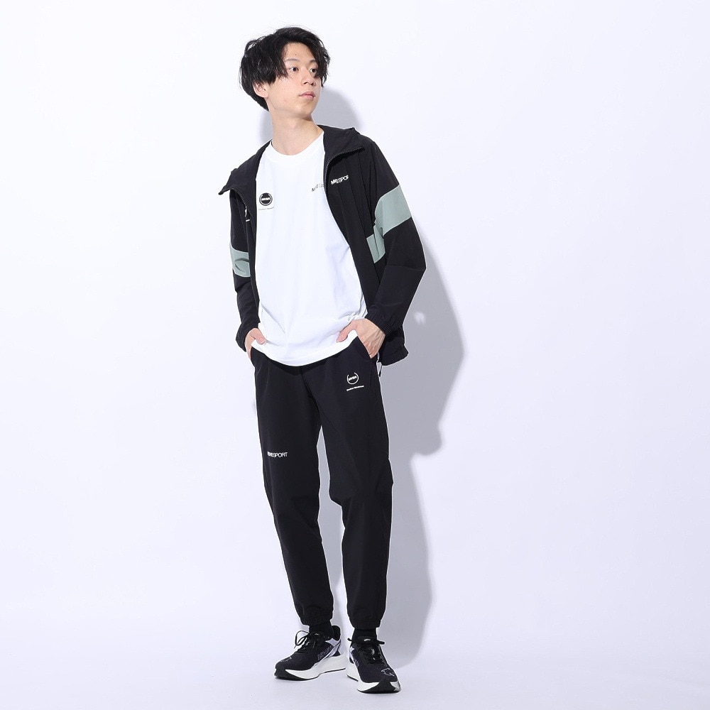 デサント（DESCENTE）（メンズ）ジャケット 接触冷感 ブラック 黒 4WAYストレッチ フルジップフーディー DMMXJF13 BKKH