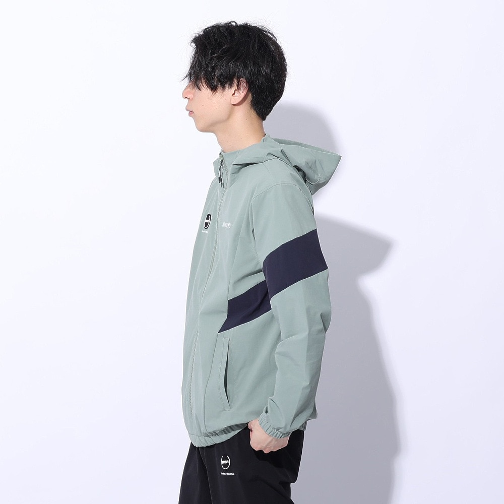 デサント（DESCENTE）（メンズ）ジャケット 冷感 接触冷感 ストレッチ カーキ 4WAYストレッチ フルジップフーディー DMMXJF13