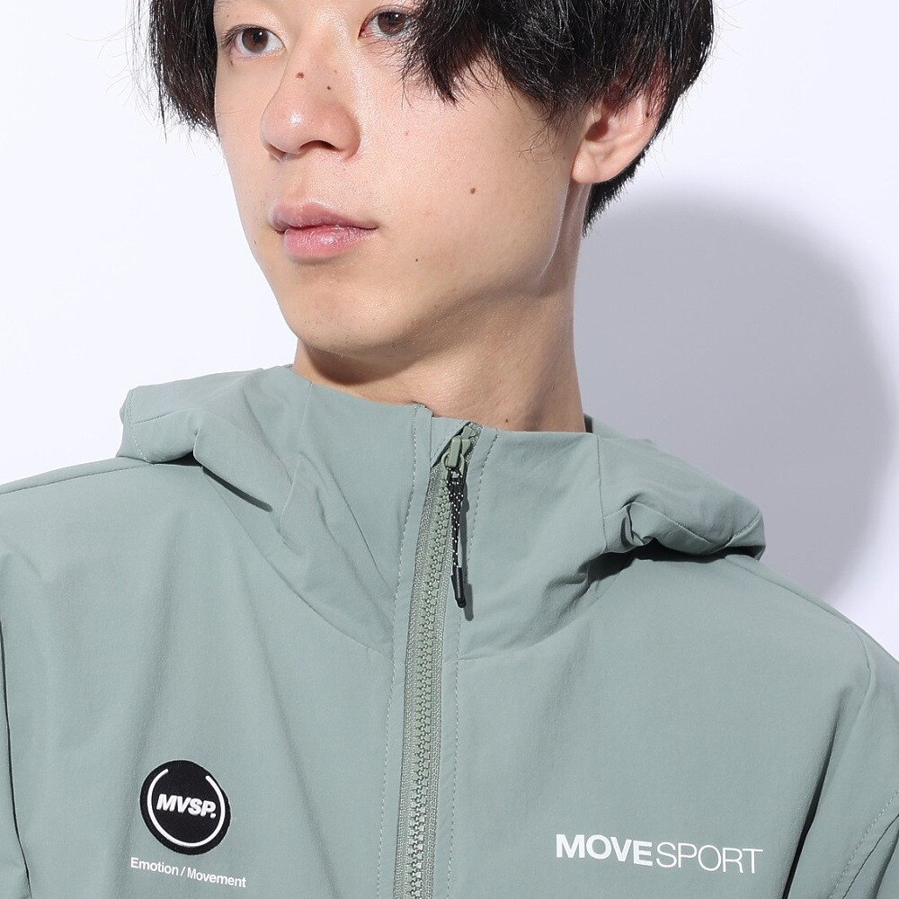 デサント（DESCENTE）（メンズ）ジャケット 冷感 接触冷感 ストレッチ カーキ 4WAYストレッチ フルジップフーディー DMMXJF13