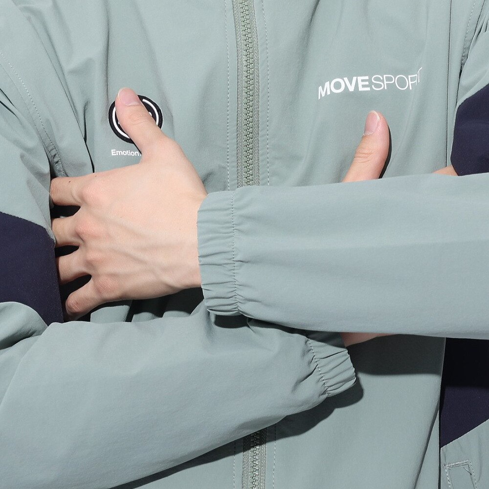 デサント（DESCENTE）（メンズ）ジャケット 冷感 接触冷感 ストレッチ カーキ 4WAYストレッチ フルジップフーディー DMMXJF13