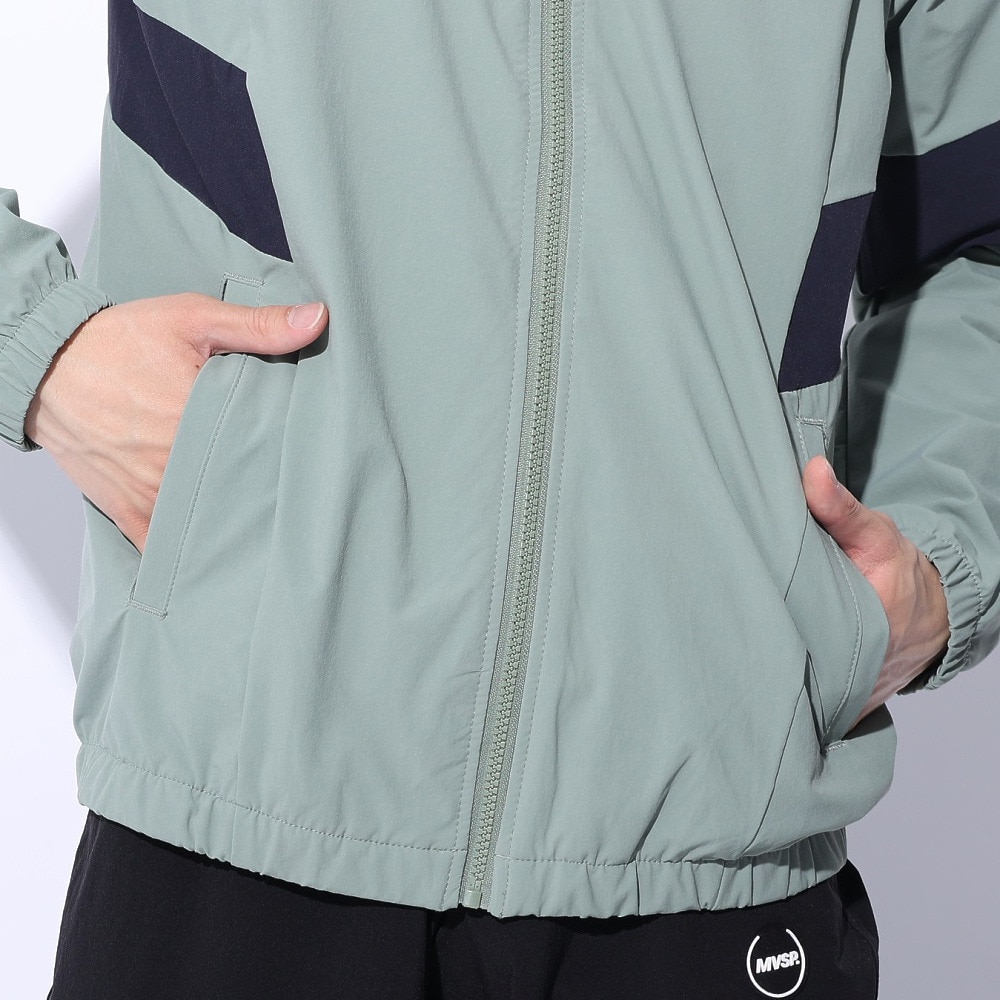 デサント（DESCENTE）（メンズ）ジャケット 冷感 接触冷感 ストレッチ カーキ 4WAYストレッチ フルジップフーディー DMMXJF13