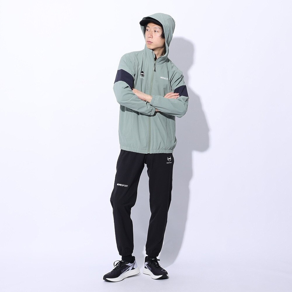 デサント（DESCENTE）（メンズ）ジャケット 冷感 接触冷感 ストレッチ カーキ 4WAYストレッチ フルジップフーディー DMMXJF13