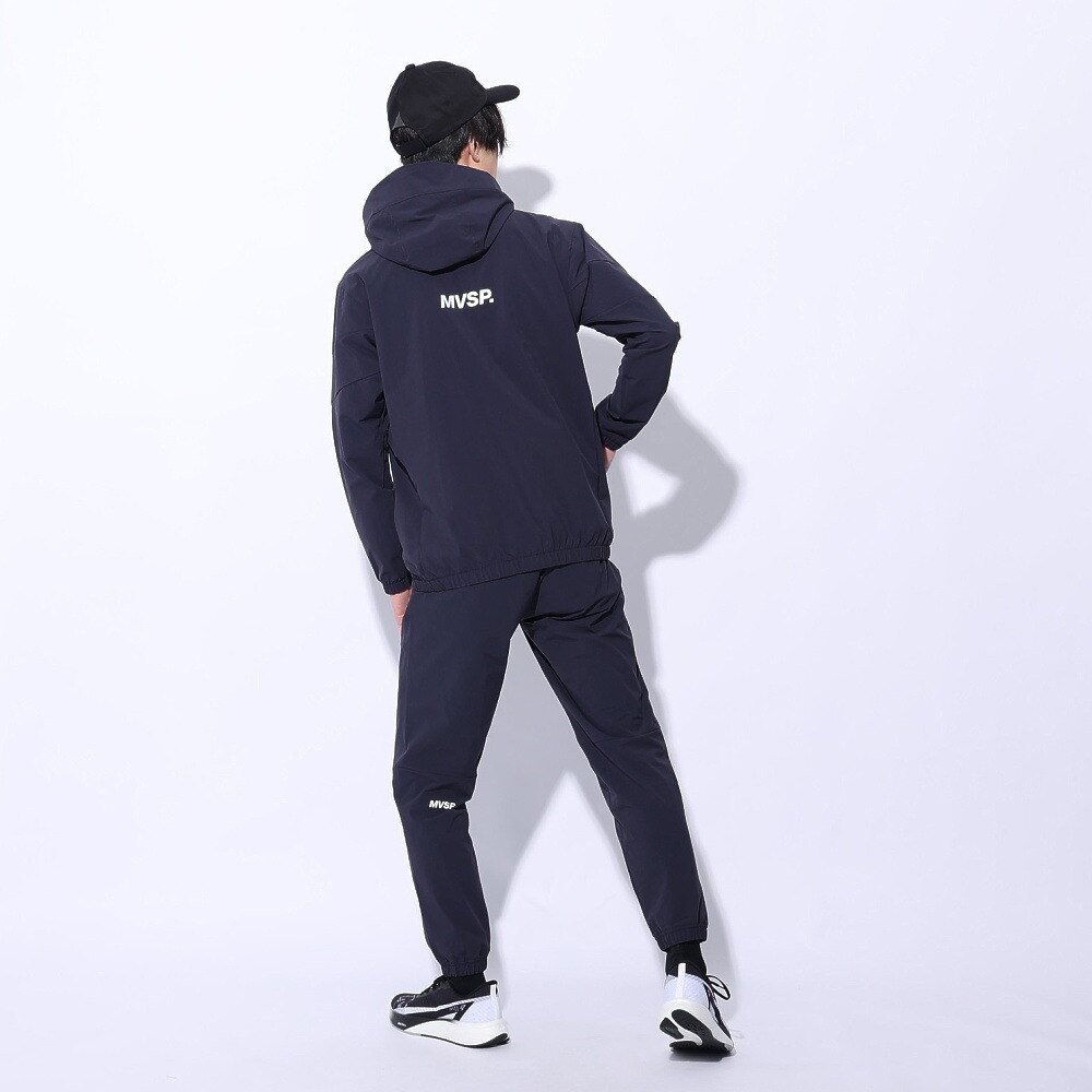 デサント（DESCENTE）（メンズ）ジャケット 接触冷感 ネイビー4WAYストレッチ フルジップフーディー DMMXJF13 NV