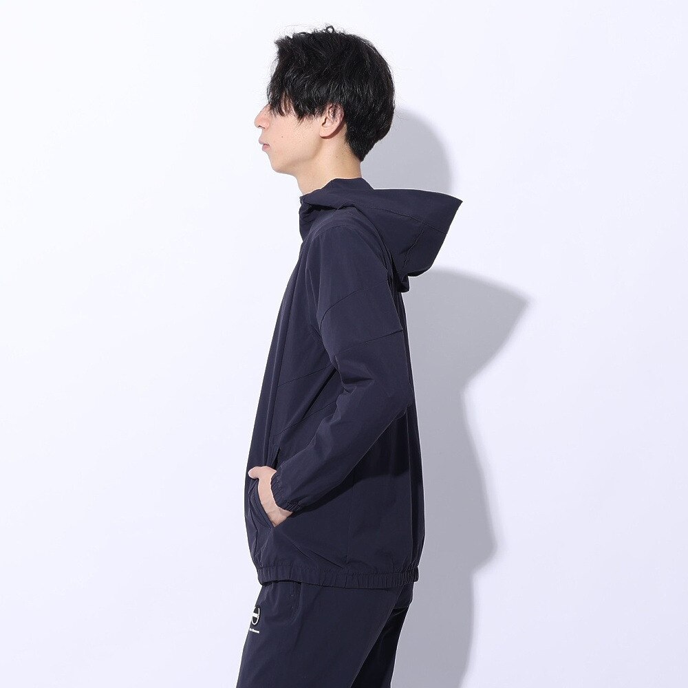 デサント（DESCENTE）（メンズ）ジャケット 接触冷感 ネイビー4WAYストレッチ フルジップフーディー DMMXJF13 NV
