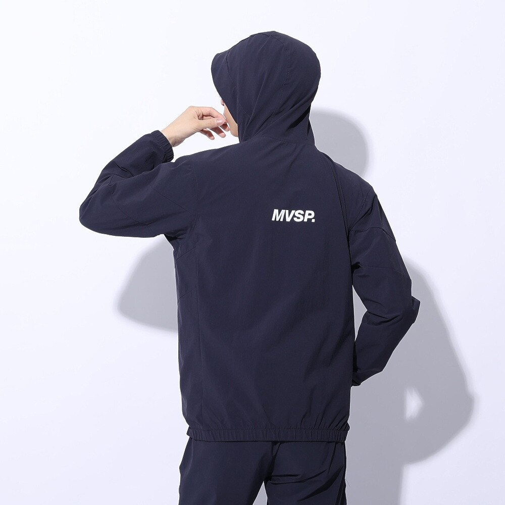 デサント（DESCENTE）（メンズ）ジャケット 接触冷感 ネイビー4WAYストレッチ フルジップフーディー DMMXJF13 NV