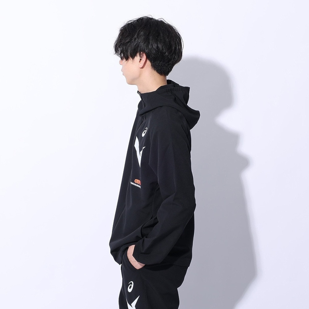 アシックス（ASICS）（メンズ）ジャケット uv 吸汗速乾 ブラック 黒 A-I-Mドライクロスフーディージャケット 2031E534.001