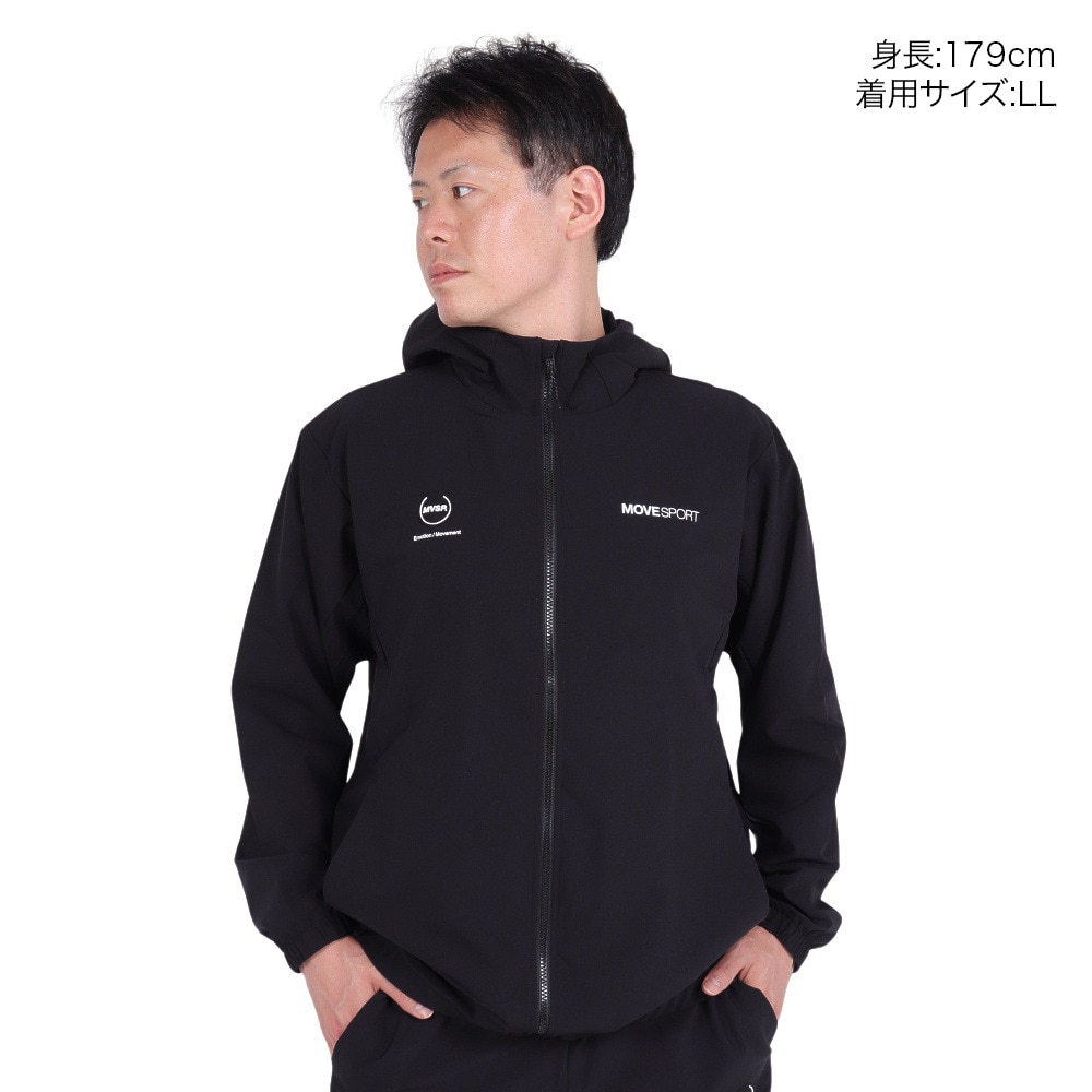 デサント（DESCENTE）（メンズ）長袖 フルジップフーディー DX-C2754OL BK