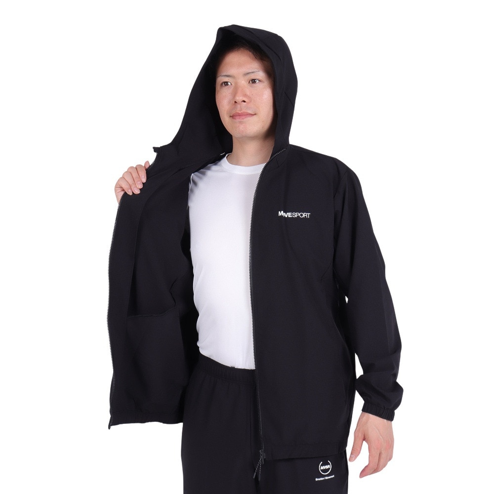 デサント（DESCENTE）（メンズ）長袖 フルジップフーディー DX-C2754OL BK