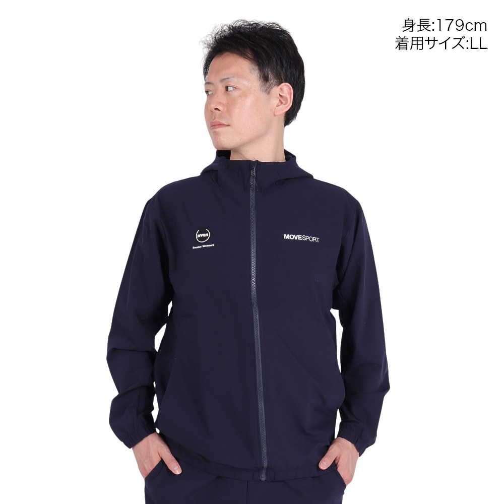 デサント（DESCENTE）（メンズ）長袖 フルジップフーディー DX-C2754OL NV