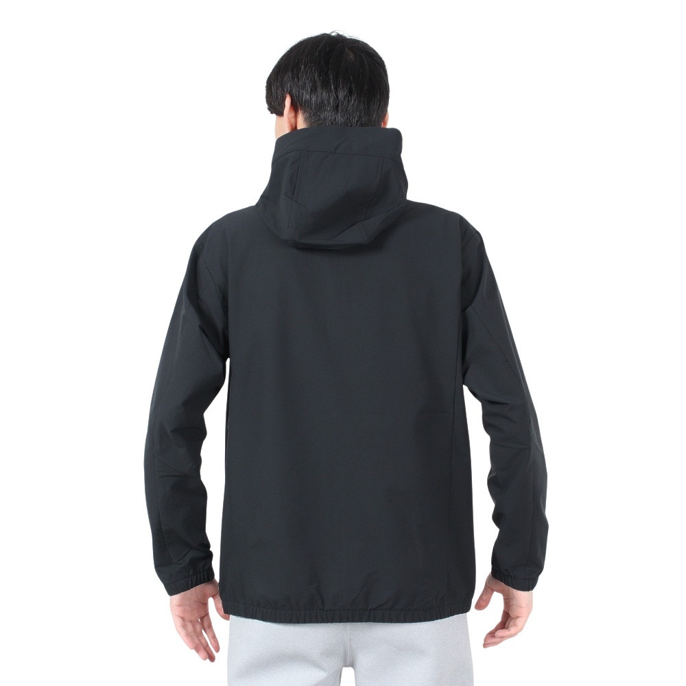 デサント（DESCENTE）（メンズ）AIRY TRANSFER ウォーム オーセンティックロゴ フーディー ST4FJK21M BK00