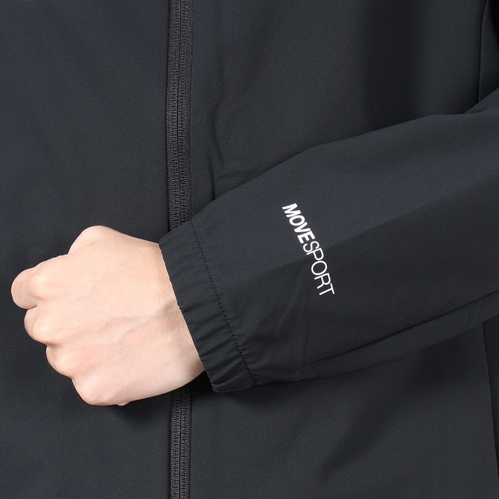 デサント（DESCENTE）（メンズ）AIRY TRANSFER ウォーム オーセンティックロゴ フーディー ST4FJK21M BK00