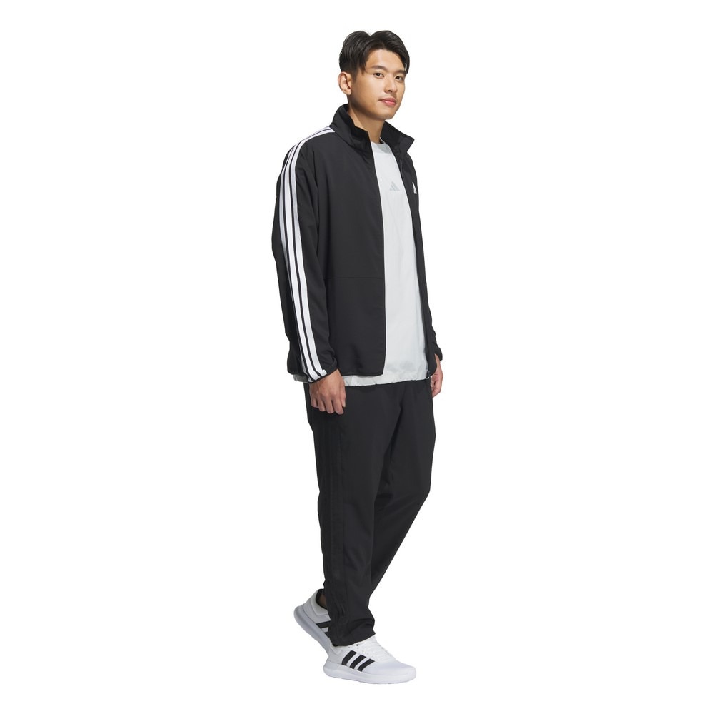 アディダス（adidas）（メンズ）スリーストライプス レギュラーフィット ライトウーブントラックトップ JZR06-JV7000
