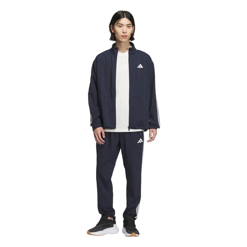 アディダス（adidas）（メンズ）スリーストライプス レギュラーフィット ライトウーブントラックトップ JZR06-JV7001