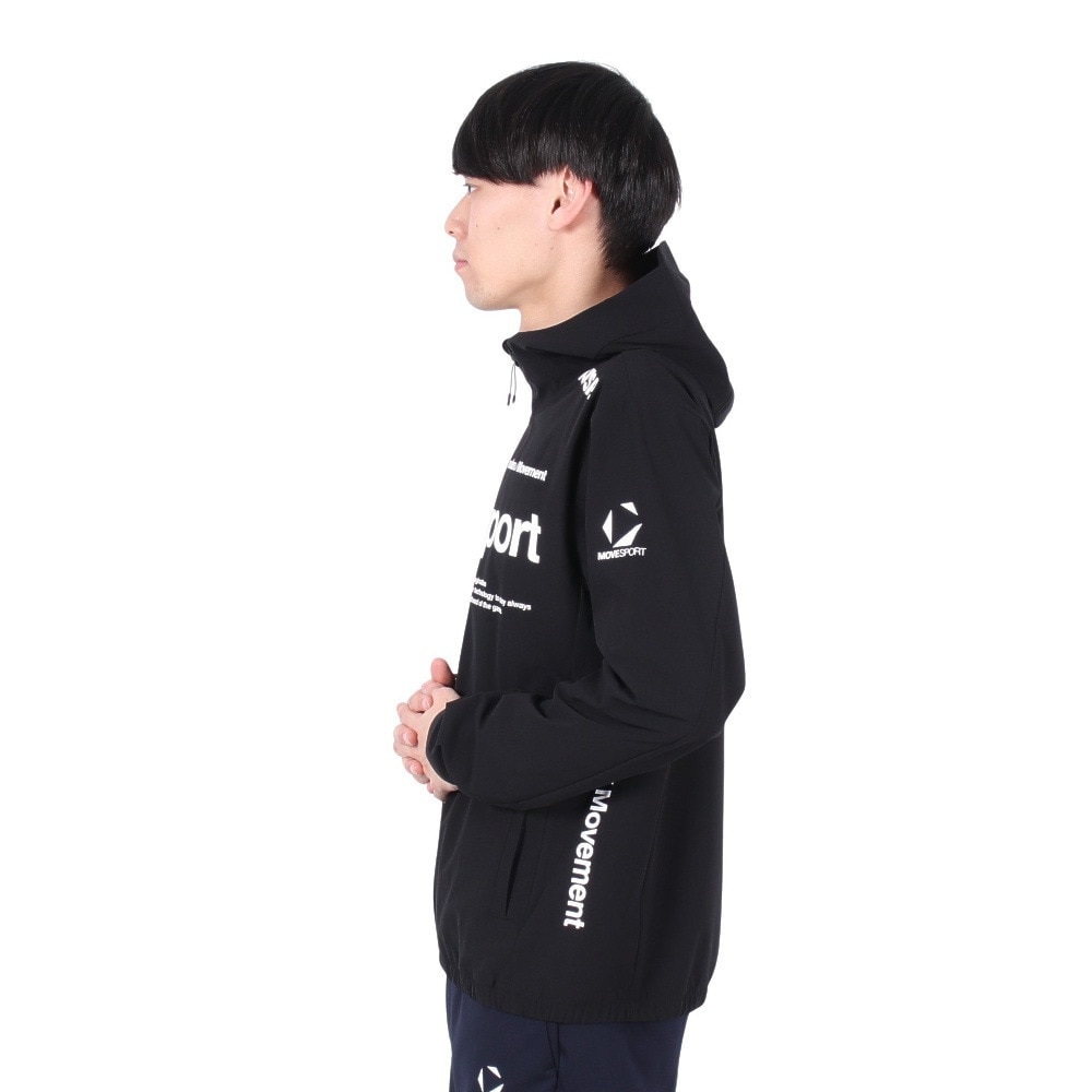 デサント（DESCENTE）（メンズ）AIRY TRANSFER TAIKYU フルジップフーディー ST5SJK22M BK00