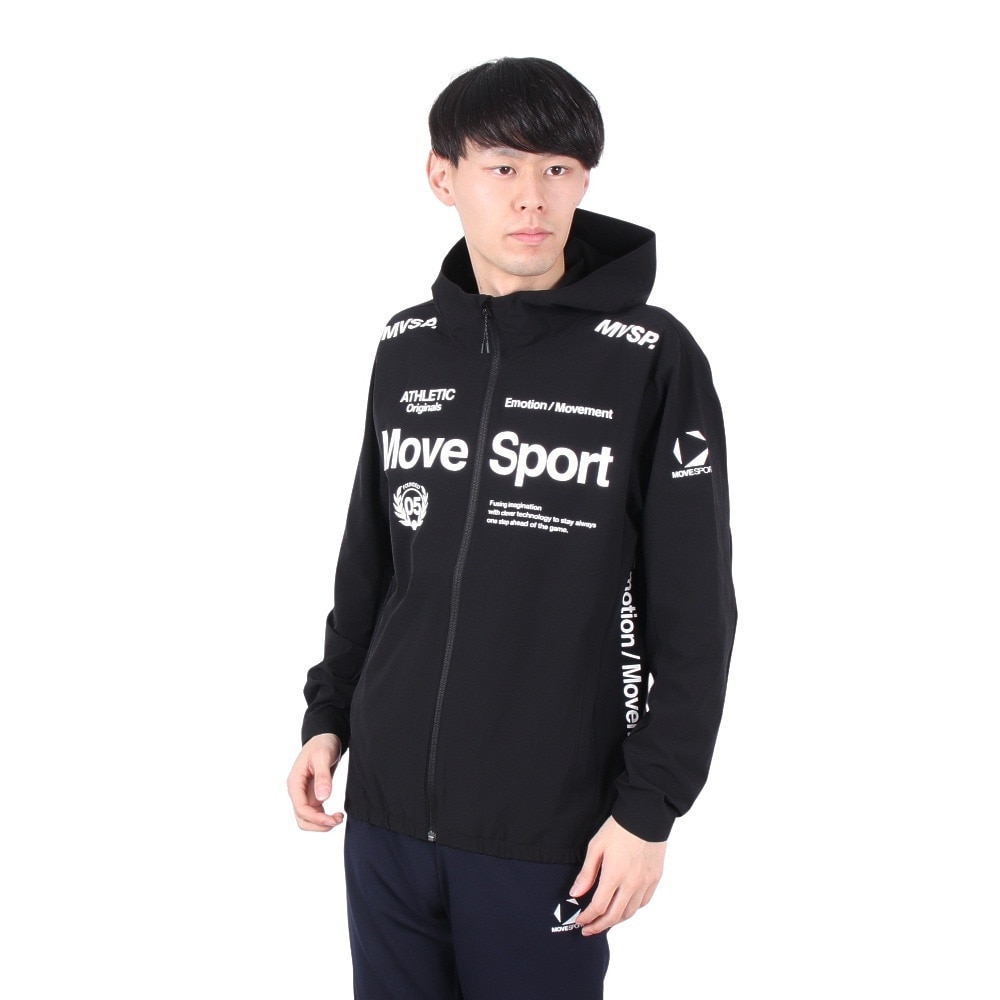デサント（DESCENTE）（メンズ）AIRY TRANSFER TAIKYU フルジップフーディー ST5SJK22M BK00