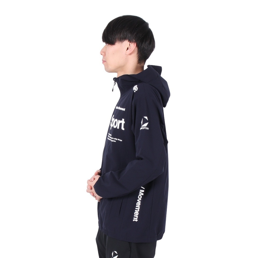 デサント（DESCENTE）（メンズ）AIRY TRANSFER TAIKYU フルジップフーディー ST5SJK22M NV00