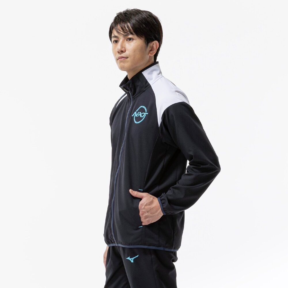 Mizuno NXT 2XL ジップアップジャケット ネイビー/ライム ミズノ（MIZUNO）（メンズ、レディース）N-XTウォームアップジャケット