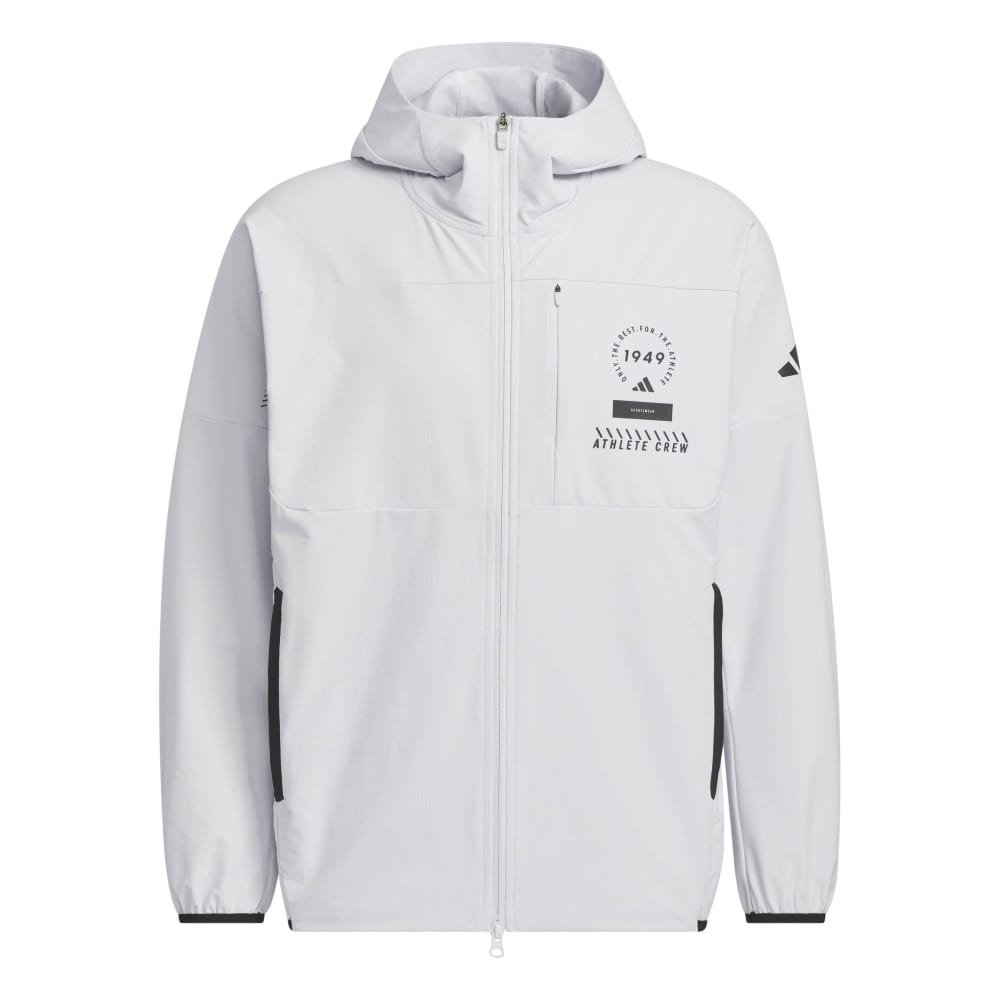 アディダス（adidas）（メンズ）アダプテーション レギュラーフィット ライト ウーブン フード付き フルジップ トラックトップ DM078-KF6207