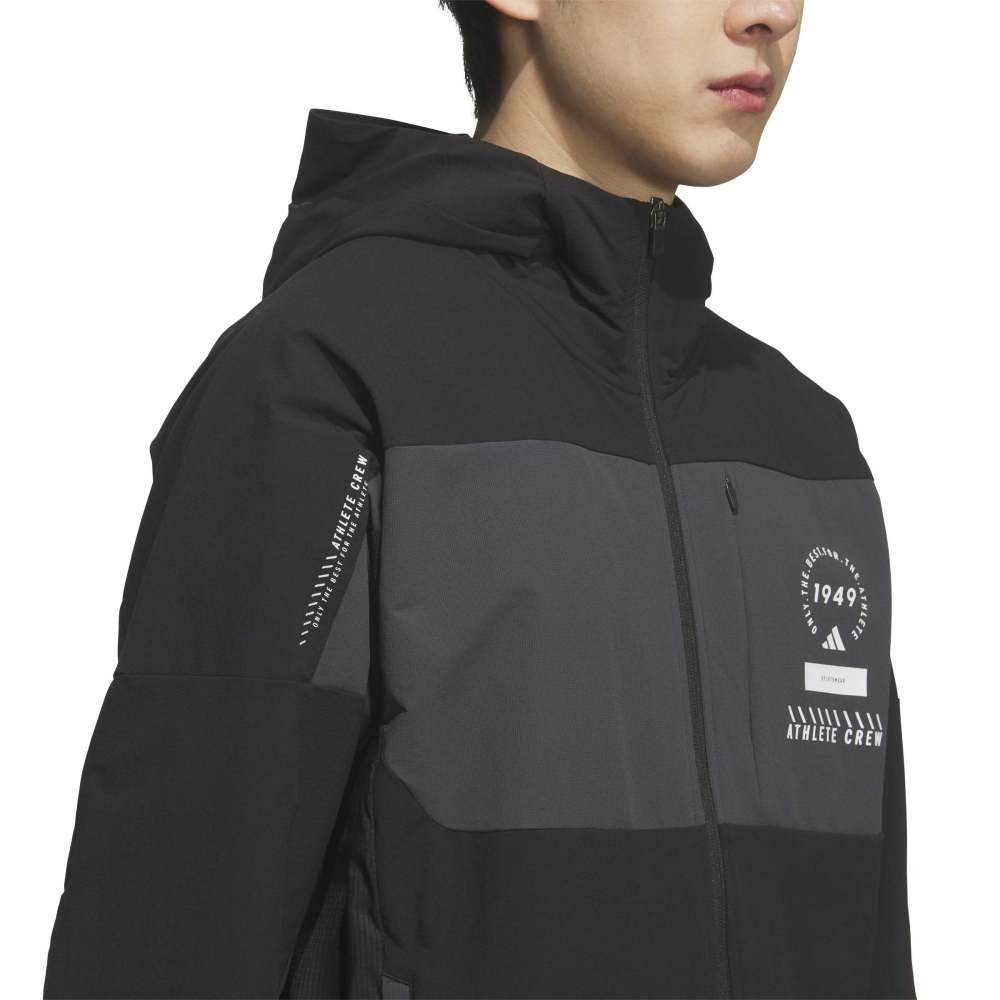 アディダス（adidas）（メンズ）アダプテーション レギュラーフィット ライト ウーブン フード付き フルジップ トラックトップ DM078-KF6208