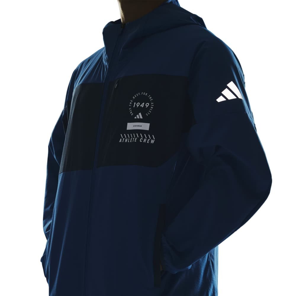 アディダス（adidas）（メンズ）アダプテーション レギュラーフィット ライト ウーブン フード付き フルジップ トラックトップ DM078-KF6209