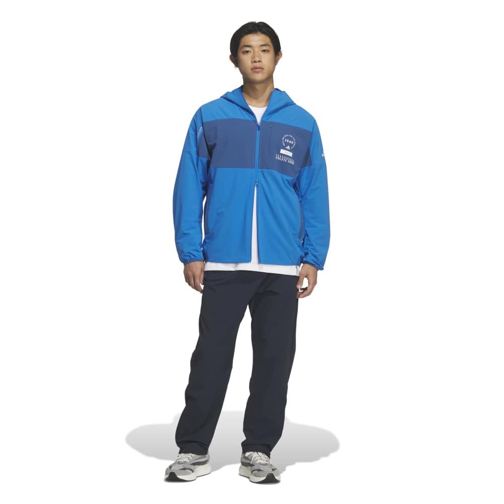 アディダス（adidas）（メンズ）アダプテーション レギュラーフィット ライト ウーブン フード付き フルジップ トラックトップ DM078-KF6209