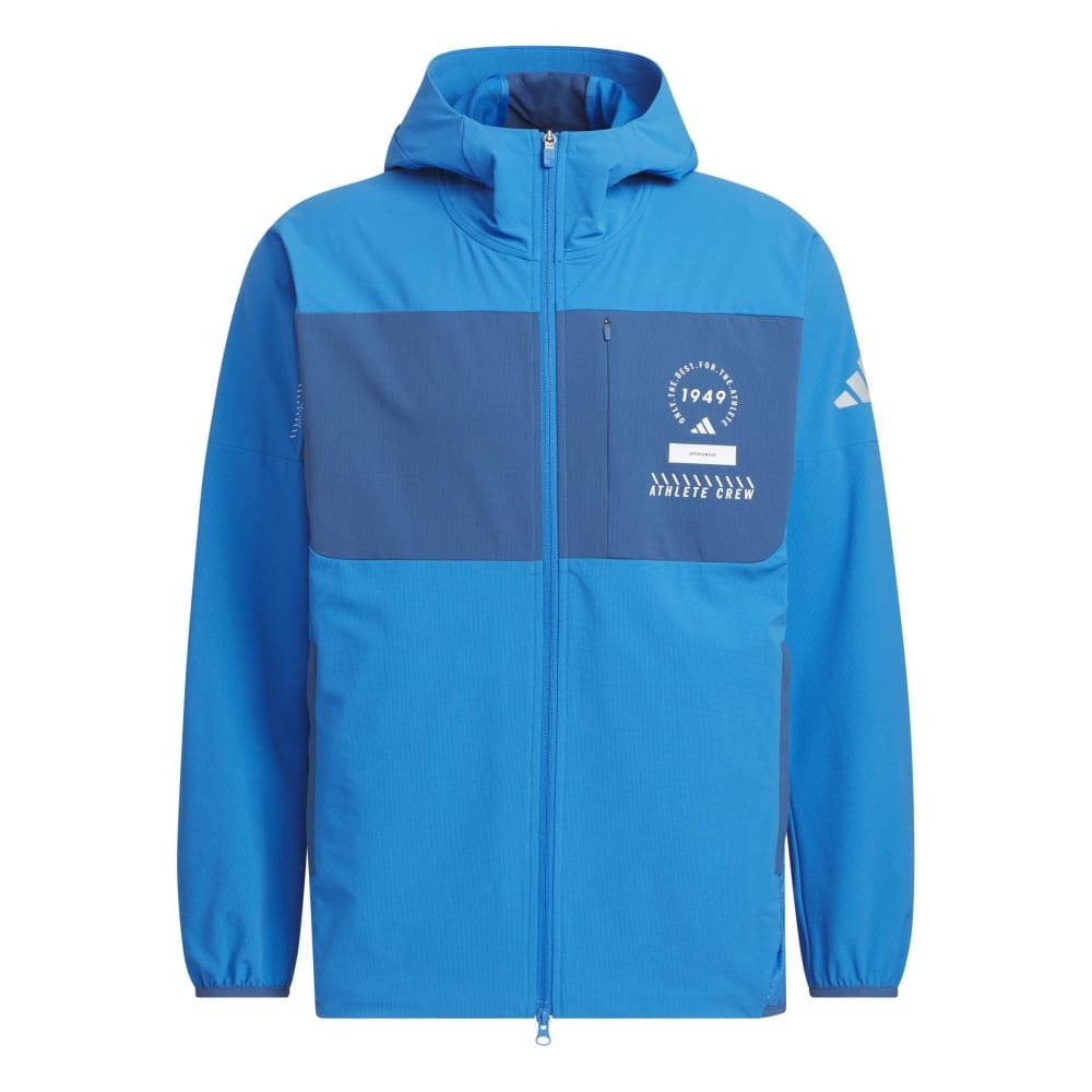 アディダス（adidas）（メンズ）アダプテーション レギュラーフィット ライト ウーブン フード付き フルジップ トラックトップ DM078-KF6209