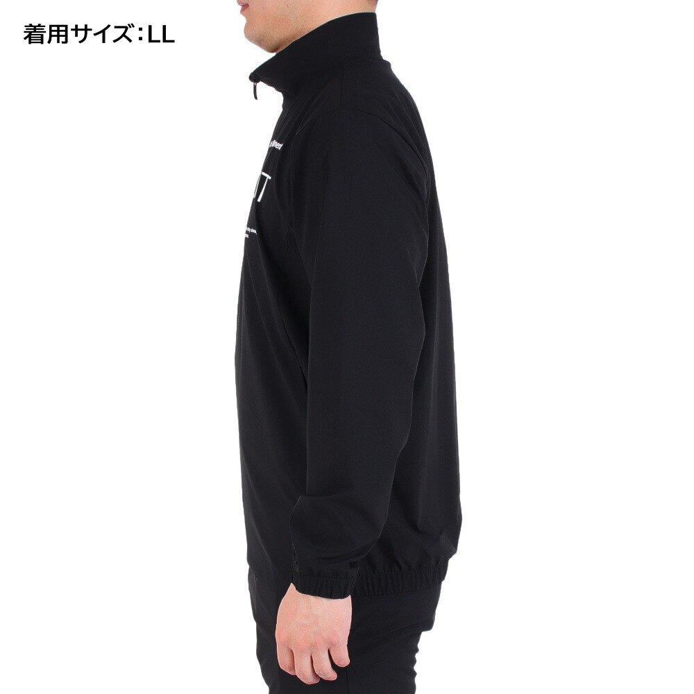 デサント（DESCENTE）（メンズ）ジャージ 上下セット メンズ AIRY TRANSFER スタンド DX-C2442 BK/DX-C2443 BK