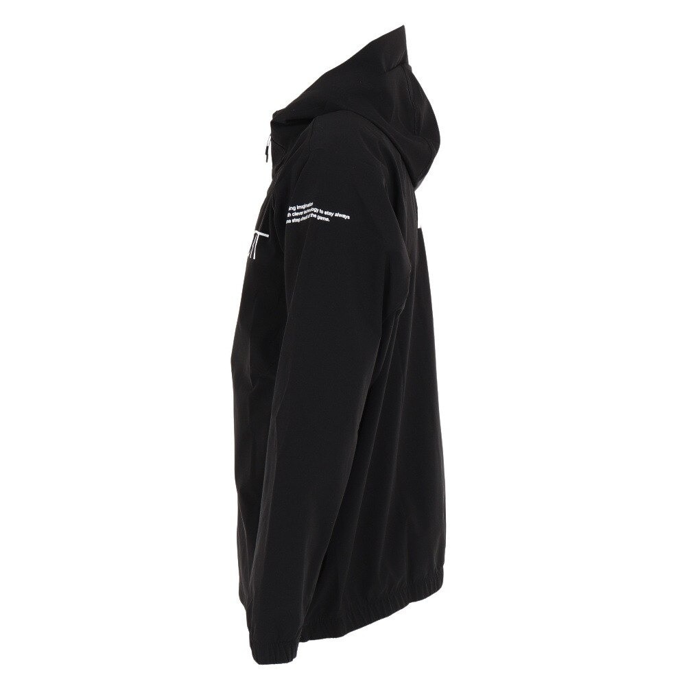 デサント（DESCENTE）（メンズ）ジャージ 上下セット メンズ AIRY TRANSFER ライトリップ フルジップフーディー DMMVJF11 BK/DMMVJG11 BK