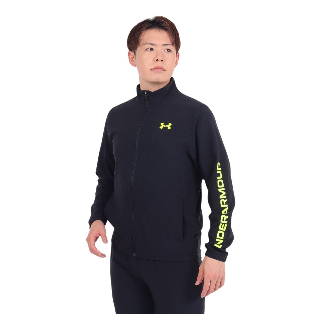 アンダーアーマー（UNDER ARMOUR）（メンズ）FRESH ウーブンジャケット パンツ 上下セット ブラック