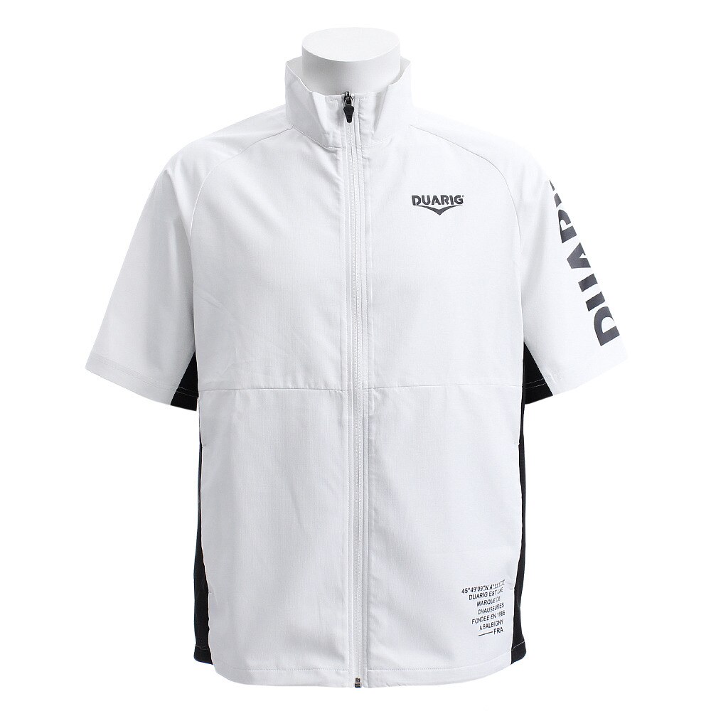  ストレッチ半袖クロスウォームアップジャケット 851D9RP2936 WHT オンライン価格