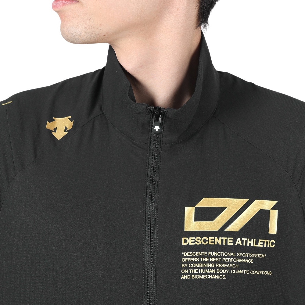 デサント（DESCENTE）（メンズ）クロストレーニング半袖ジャケット DX-C0036XB BK