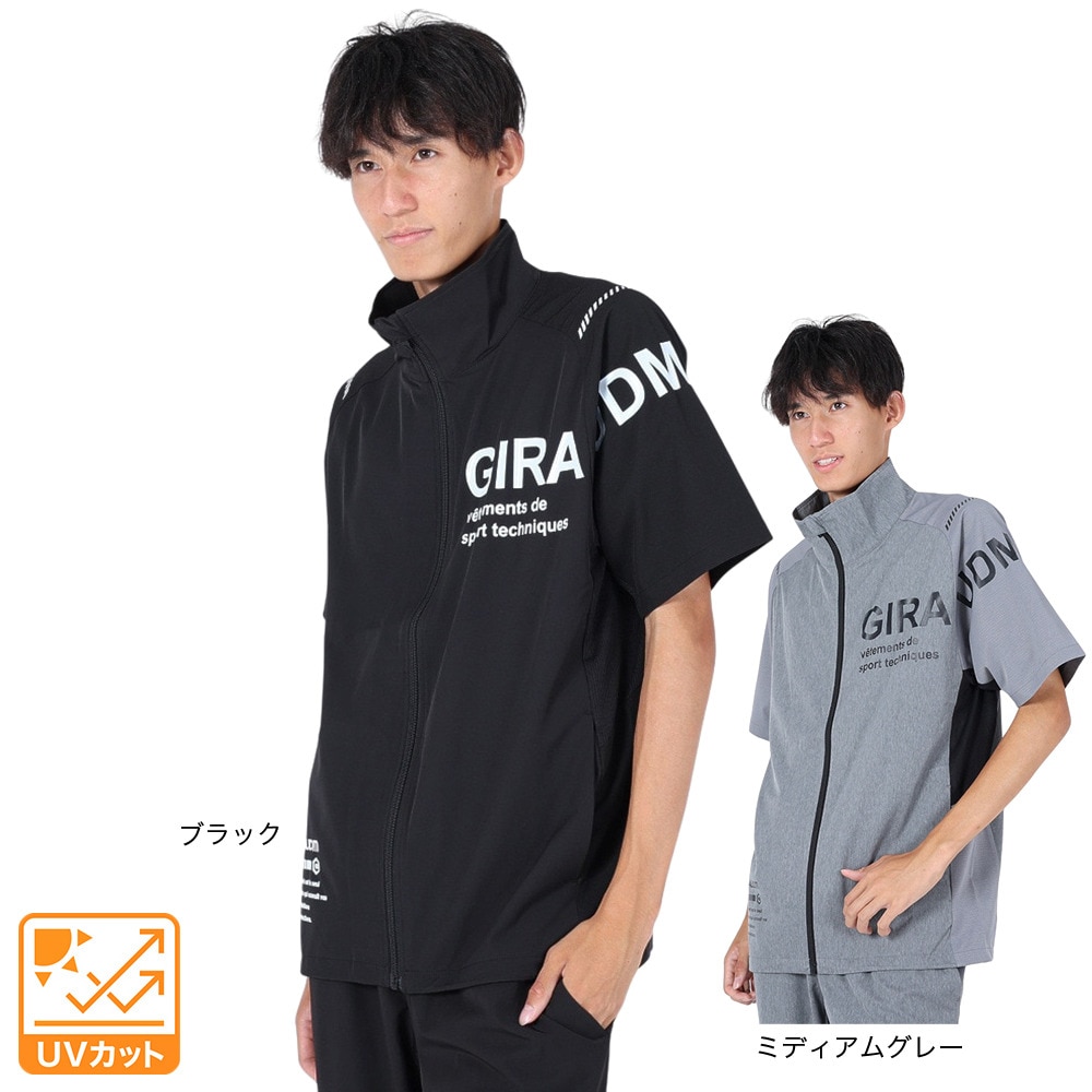 ジローム（GIRAUDM）（メンズ）半袖シャツ メンズ 絶耐撥水 クロス ジャケット WU3S0004-TR851-GRSD MGRY