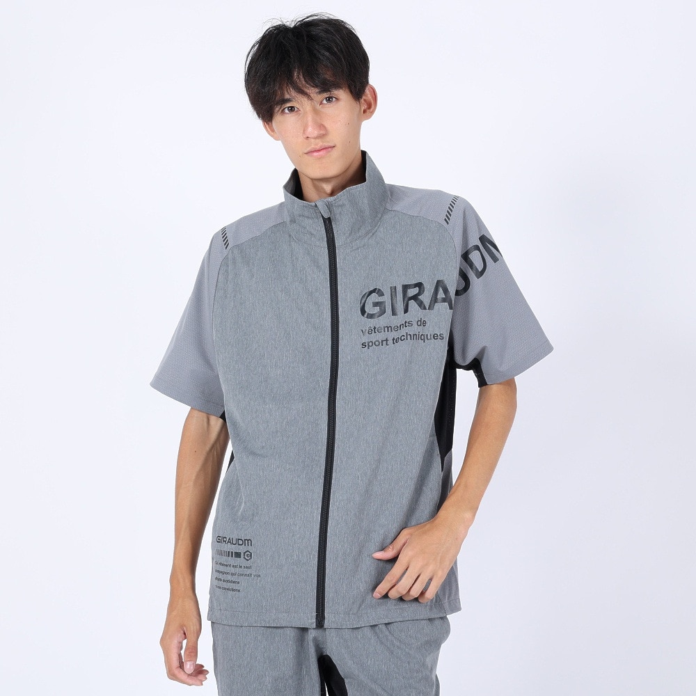 ジローム（GIRAUDM）（メンズ）半袖シャツ メンズ 絶耐撥水 クロス ジャケット WU3S0004-TR851-GRSD MGRY