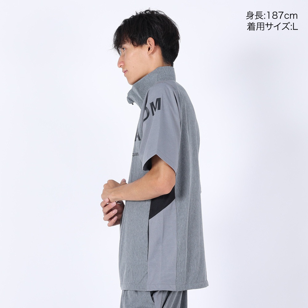ジローム（GIRAUDM）（メンズ）半袖シャツ メンズ 絶耐撥水 クロス ジャケット WU3S0004-TR851-GRSD MGRY