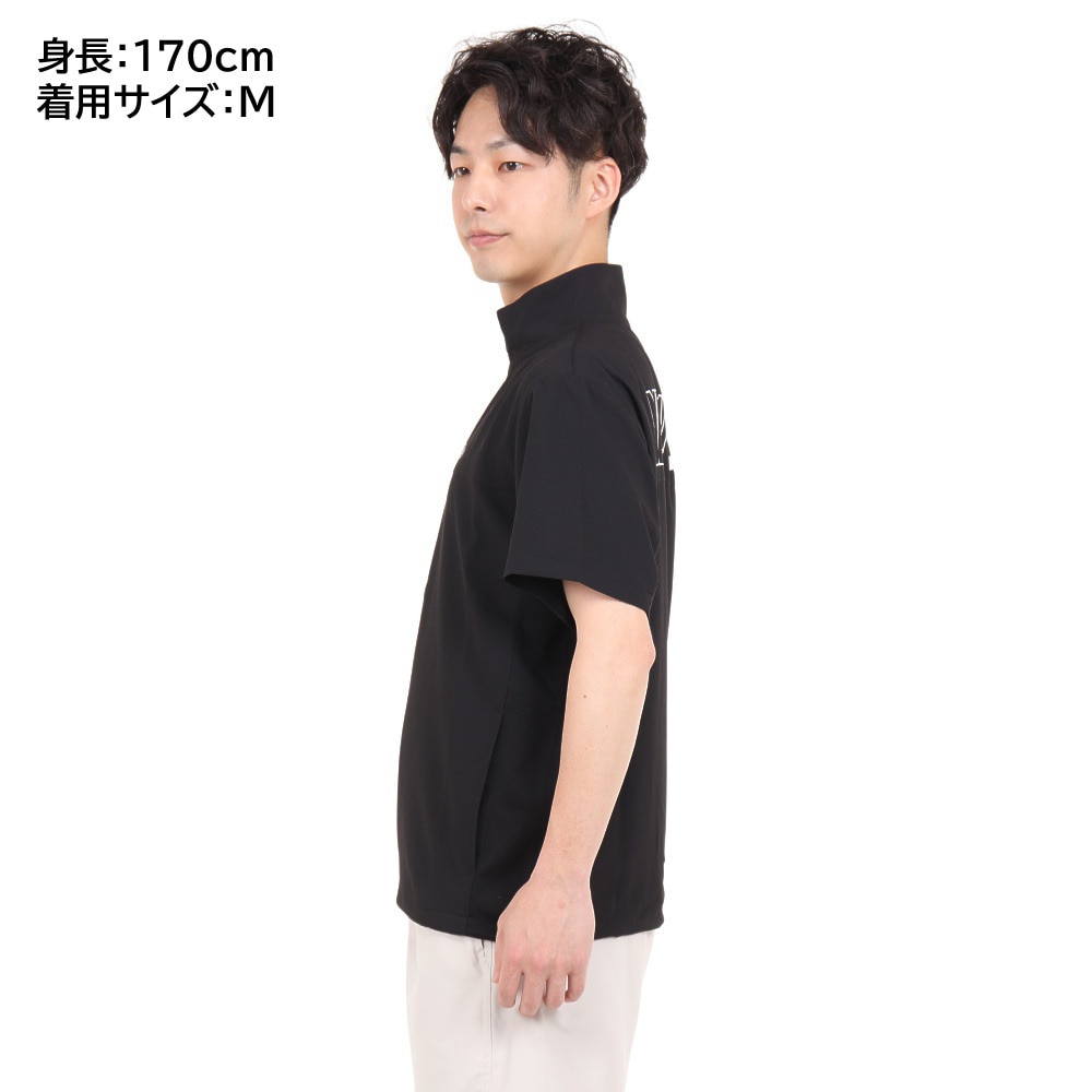 ニューエラ（NEW ERA）（メンズ、レディース）ジャケット 半袖  uv 吸汗速乾 ブラック 黒 クロスウェア ジャケット 13697265