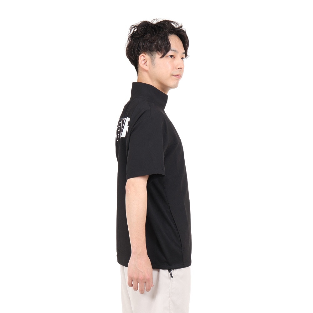 ニューエラ（NEW ERA）（メンズ、レディース）ジャケット 半袖  uv 吸汗速乾 ブラック 黒 クロスウェア ジャケット 13697265