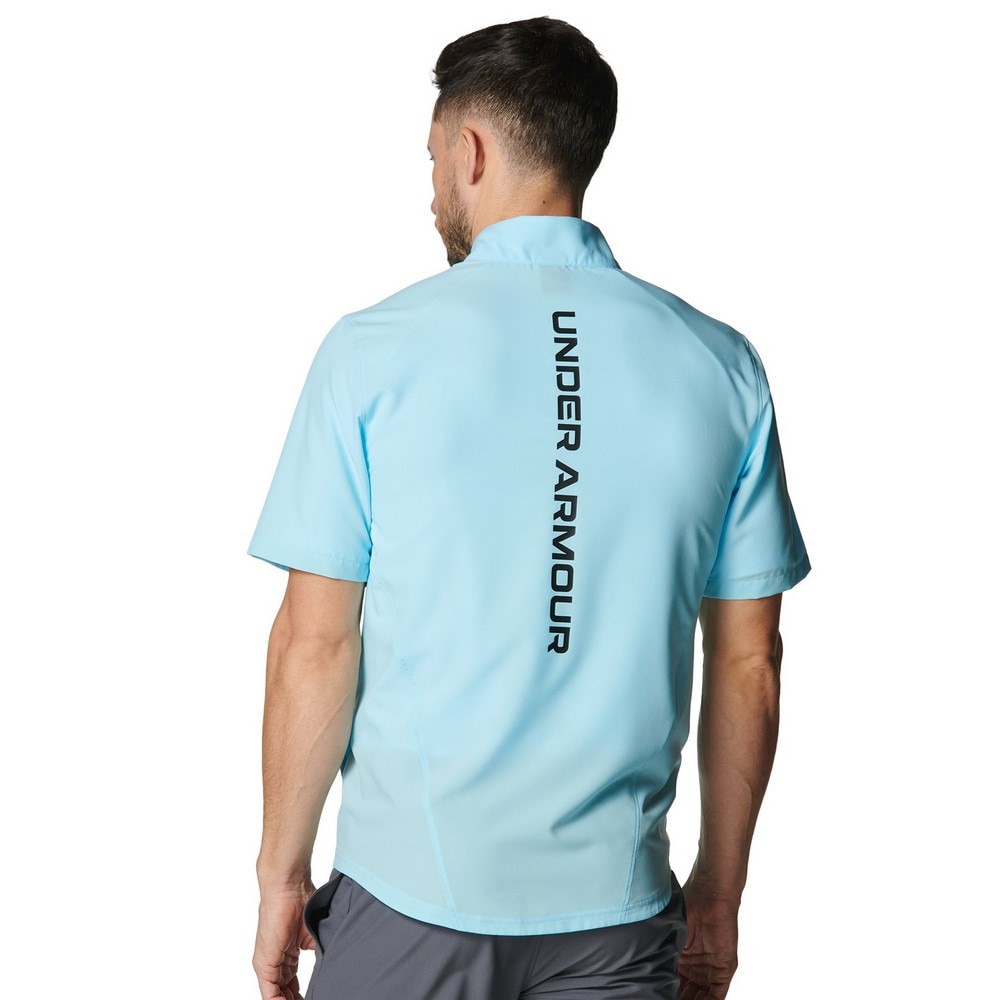 アンダーアーマー（UNDER ARMOUR）（メンズ）レッシュウーブン フルジップ ショートスリーブ ジャケット 6001546 494