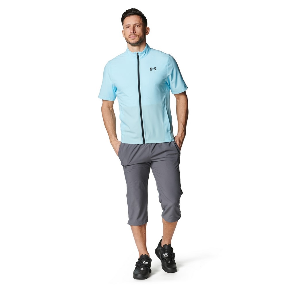 アンダーアーマー（UNDER ARMOUR）（メンズ）レッシュウーブン フルジップ ショートスリーブ ジャケット 6001546 494