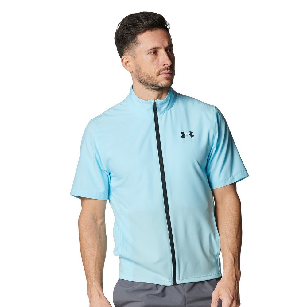 アンダーアーマー（UNDER ARMOUR）（メンズ）レッシュウーブン フルジップ ショートスリーブ ジャケット 6001546 494