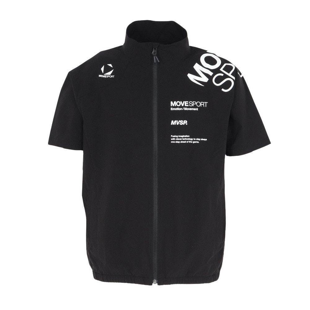 デサント（DESCENTE）（メンズ）クロス半袖ジャケット ST5SJKX0MB BK00