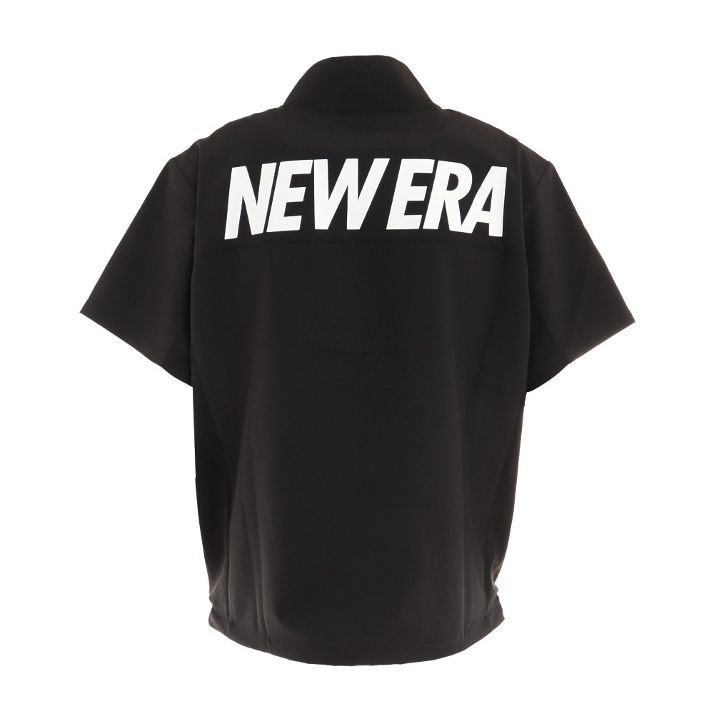 ニューエラ（NEW ERA）（メンズ、レディース）半袖 クロスウェアジャケット 13264249 ジップアップ ブラック